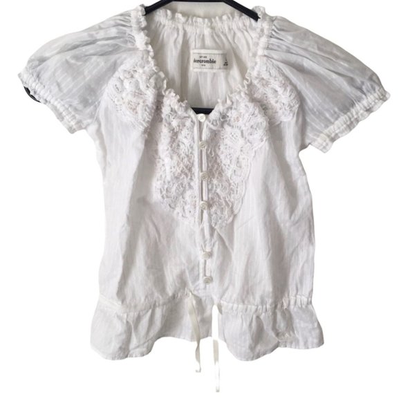 abercrombie kids Other - ABERCROMBIE KIDS GIRLS WHITE TOP